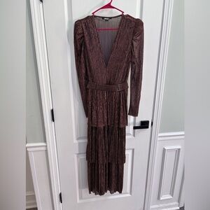 Sabina Musayev Carry Dress Bronze size Medium